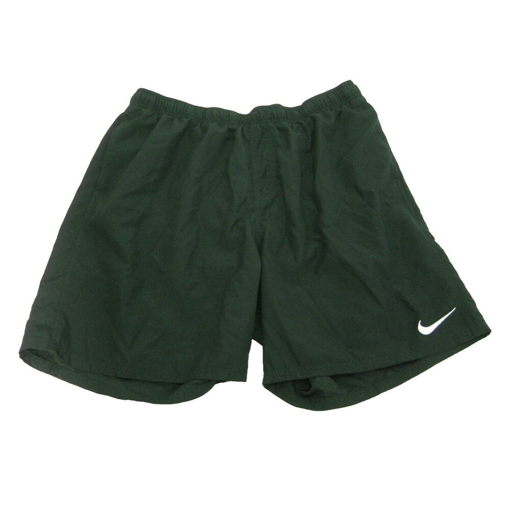 NIKE Men's Size 2XL Solid Black Swim Shorts Swimming Suit Trunks Beach Swimwear